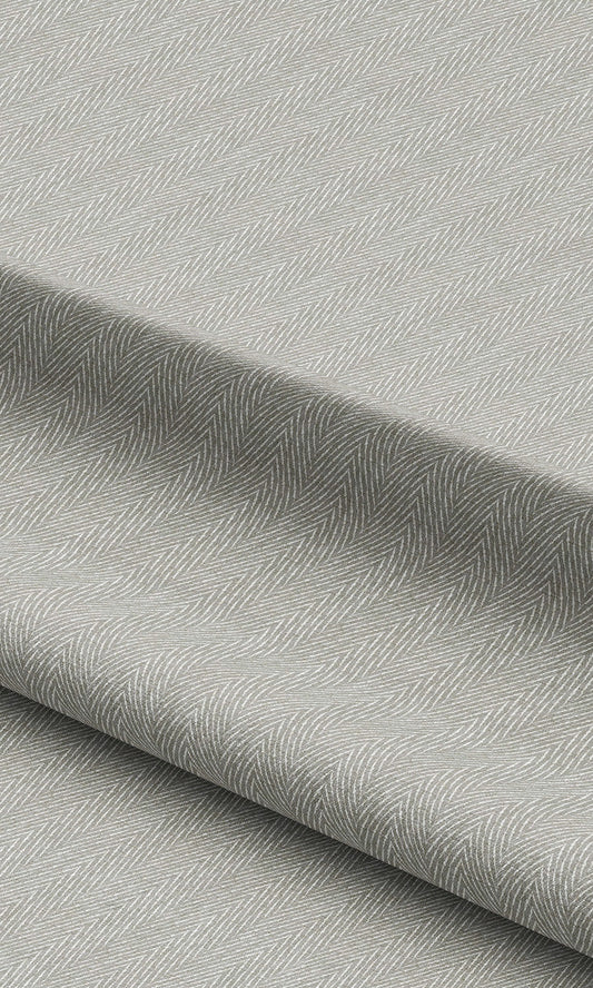 Herringbone Print Curtains / Drapes / Window Drapery Panels (Warm Gray)