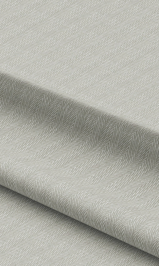 Herringbone Print Curtains / Drapes / Window Drapery Panels (Light Gray)