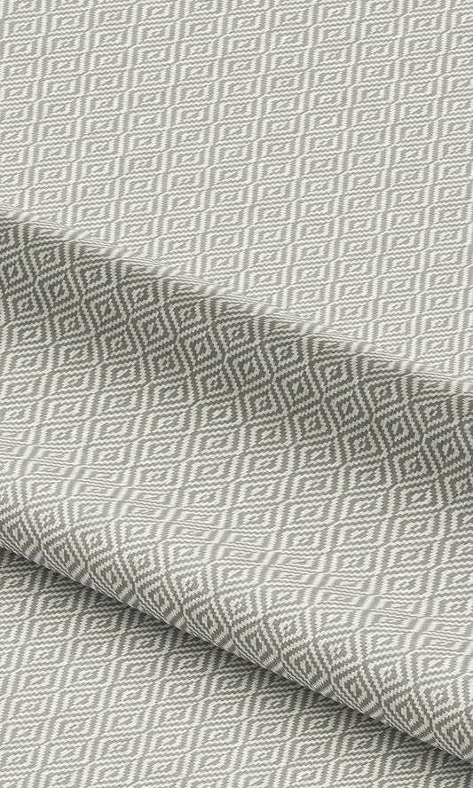 Diamond Check Roman Blinds & Window Shades (Stone Gray)