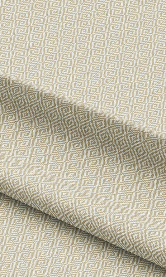 Diamond Check Roman Blinds & Window Shades (Beige)