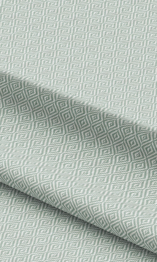 Diamond Check Roman Blinds & Window Shades (Sage Green)