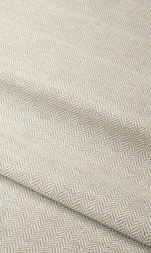 Herringbone Home Decor Fabric Sample (Beige/ White)
