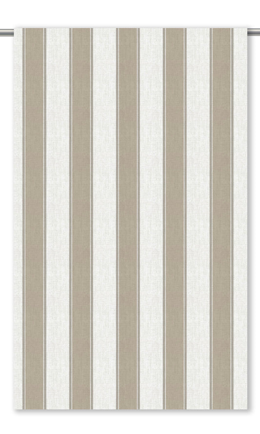Regency Striped Window Shades (Taupe Gray/ Beige/ White)