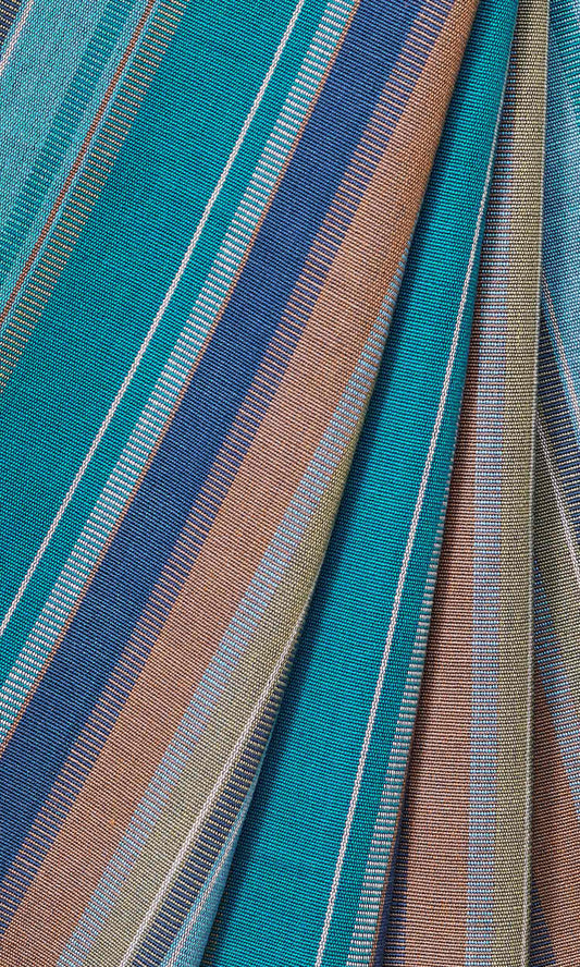 Cotton Roman Shades (Blue)