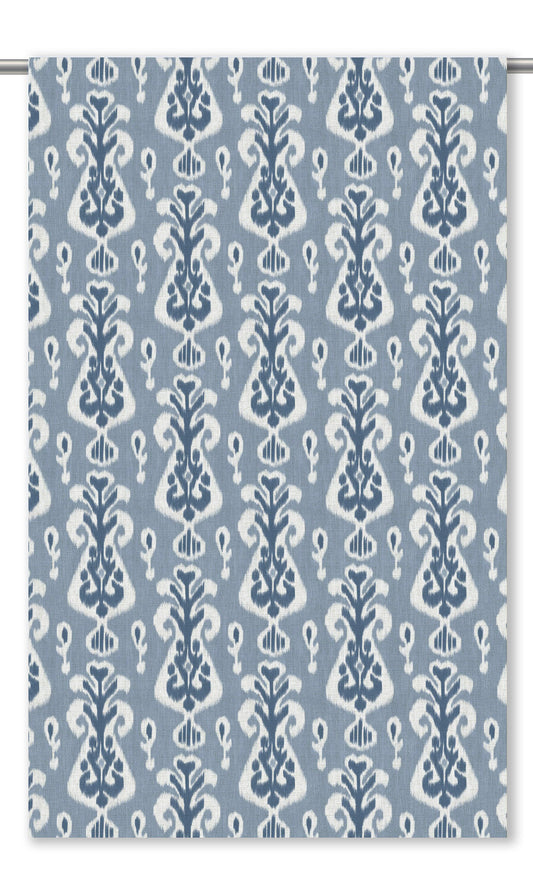Ikat Floral Shades (Cornflower Blue/ Navy)