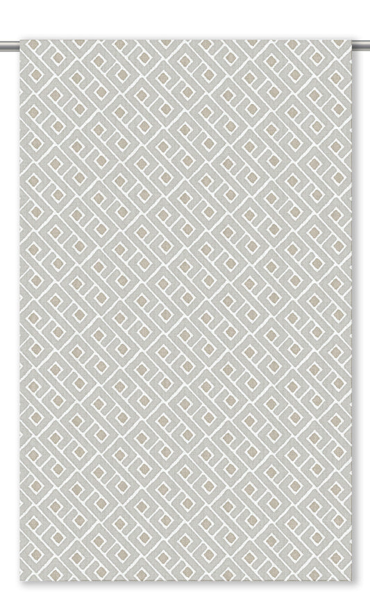 Lattice Check Home Decor Fabric By the Yard (Gray/ Greige )