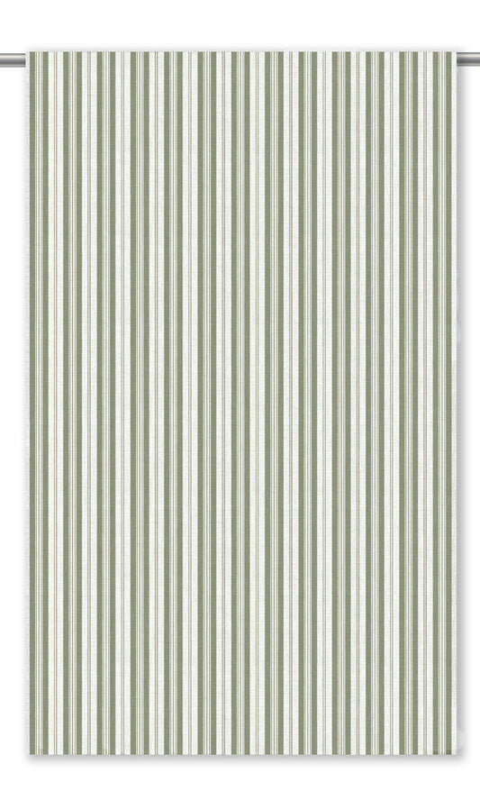 Ticking Stripes Shades (Sage Green/ White)