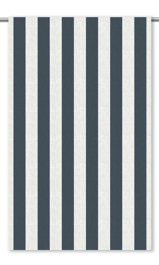 Awning Striped Shades (Navy Blue/ White)