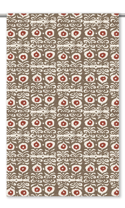 Floral Print Shades (Olive Brown/ Deep Red)