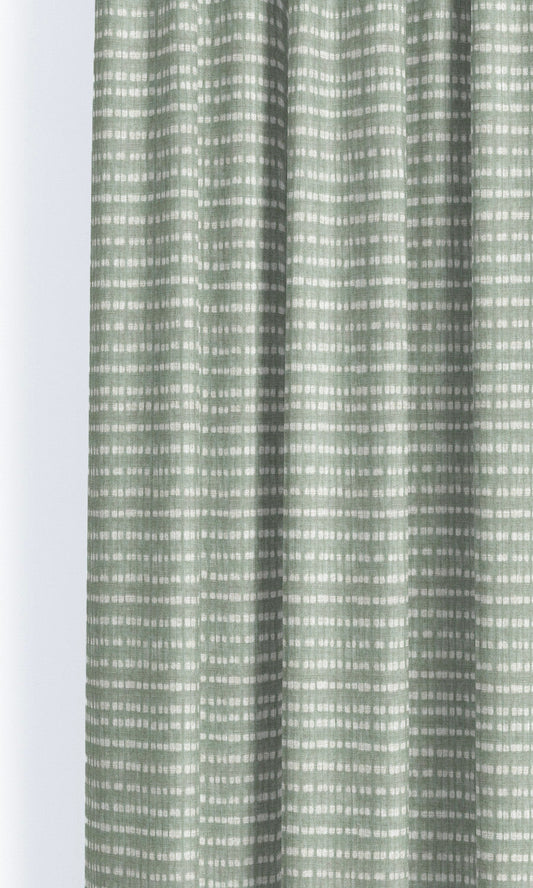 Shibori-Effect Striped Shades (Seafoam Green/ Duck Egg Blue)