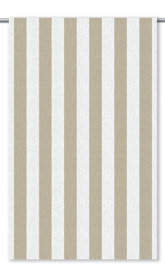 Awning Striped Roman Blinds (Wheat Beige/ White)