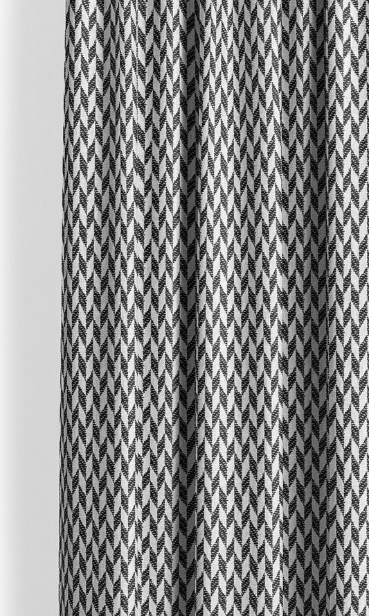 Abstract Geometric Fabric Blinds (Black & White)