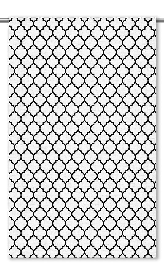 Moroccan Trellis Shades (Black & White)