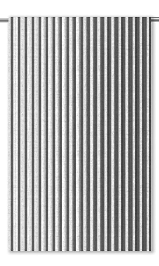 Ticking Stripe Shades (Charcoal Gray/ White)