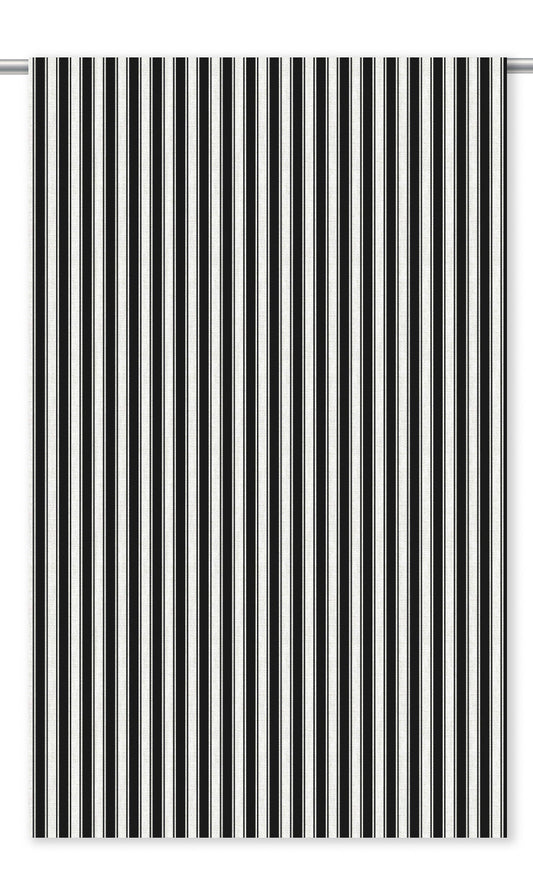 Ticking Stripe Window Shades (Black/ White)