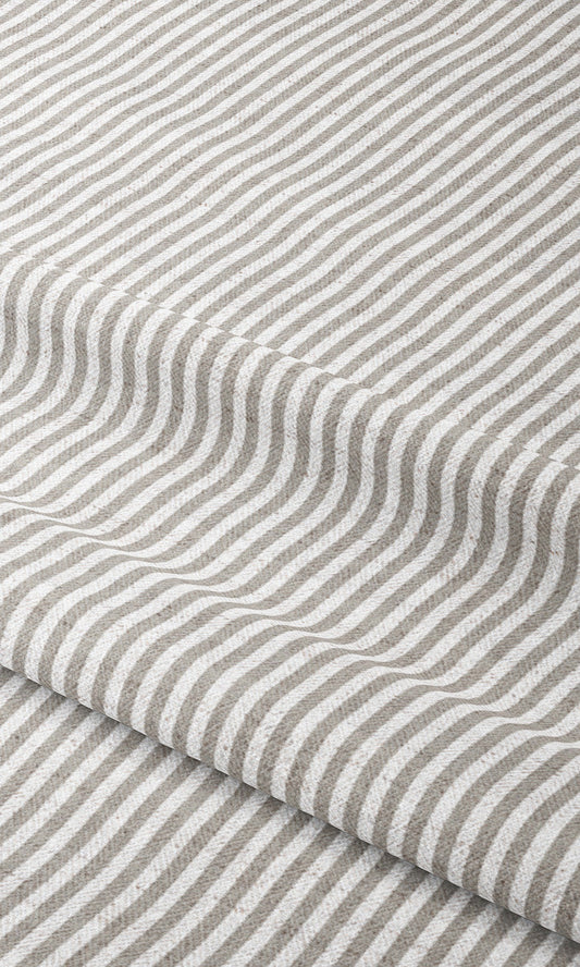 Candy Striped Roman Blinds (Gray/ White)