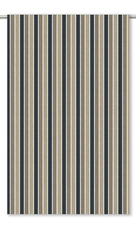Balanced Striped Shades (Taupe/ Navy Blue)