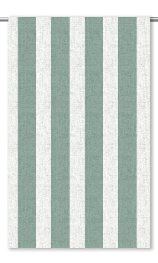 Awning Striped Fabric Blinds (Duck Egg Blue/ White)