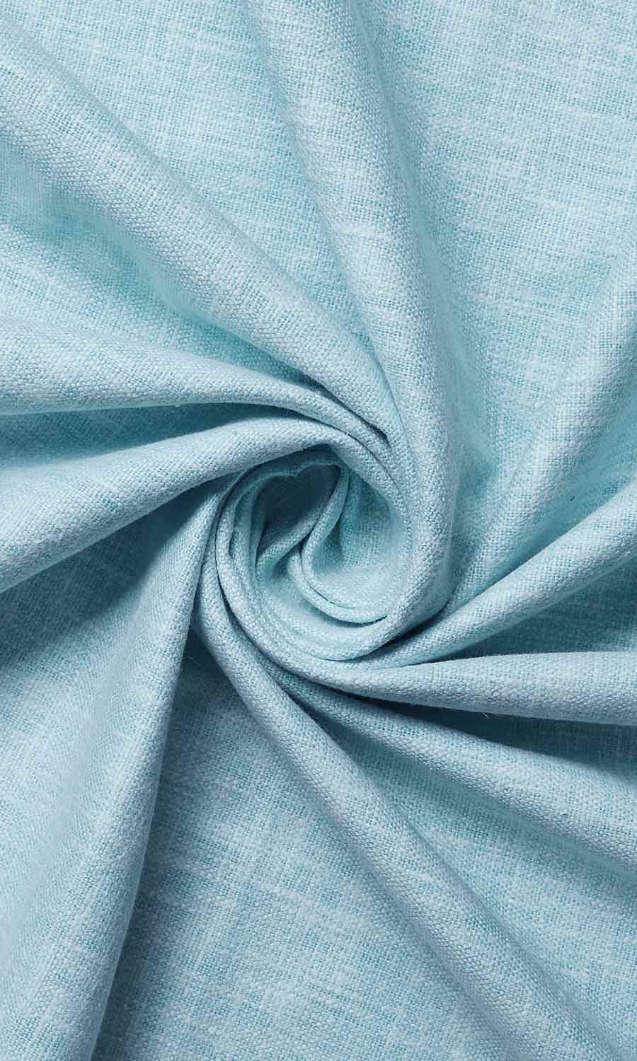 Light Blue roman shade with trim 