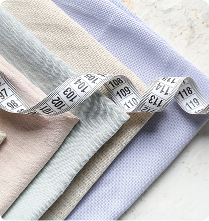 Fabric and measuring tape