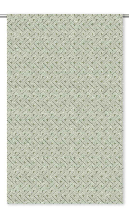 Basketweave Print Roman Shades (Olive Green/ White)