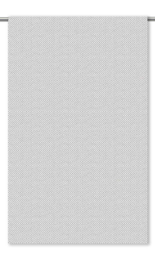 Herringbone Textured Curtain Panels (Light Gray)