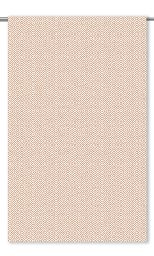 Herringbone Textured Drapes (Salmon Pink)