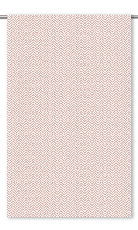 Herringbone Textured Window Curtains (Dusty Pink)
