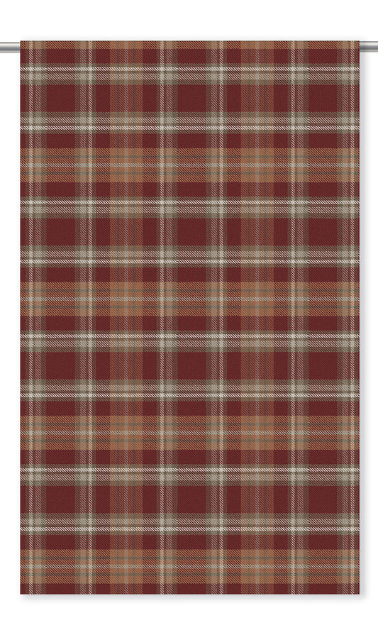 Plaid Velvet Shades (Wine Red/ Caramel/ White)