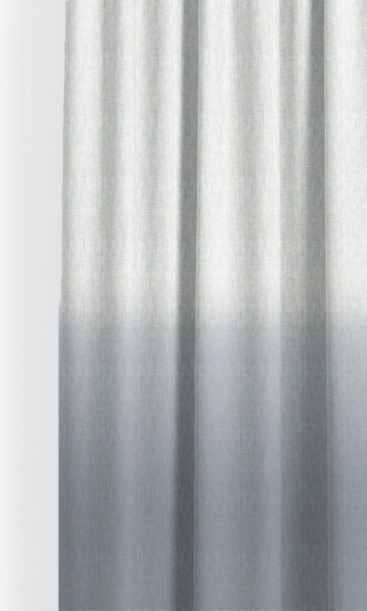 Two-Tone Ombre Home Decor Fabric By the Yard (Prussian Blue/ White)