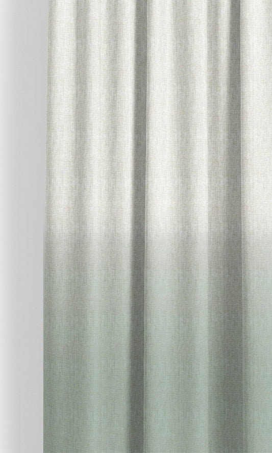 Two-Tone Ombre Home Decor Fabric By the Yard (Soft Green/ White)