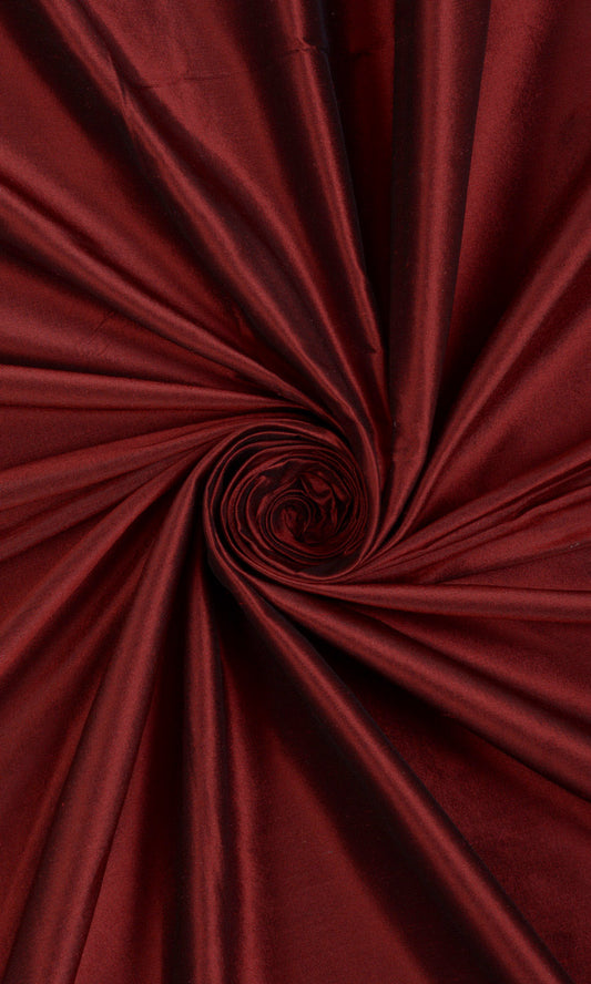 Shantung Silk Roman Blinds (Burgundy Red)