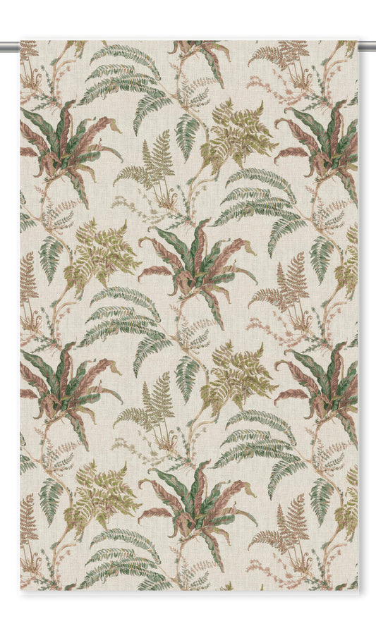 Botanical Shades (Pale Beige/ Fern Green/ Brownish Red)