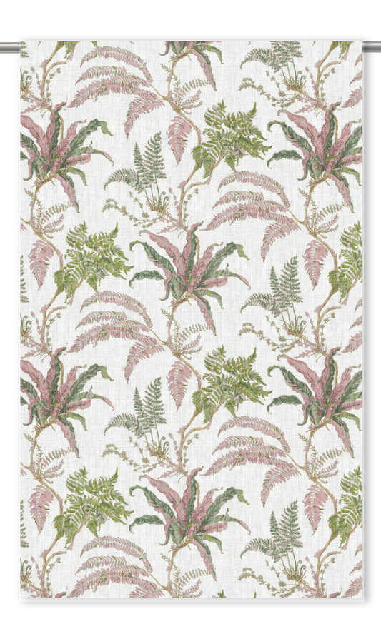 Botanical Drapery (Off-White/ Leaf Green/ Pink)