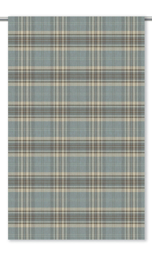 Tartan Plaid Home Decor Fabric Sample (Blue/ Gray)