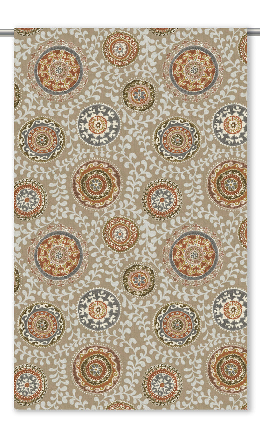 Ajrakh-Style Floral Print Shades (Pale Brown/ Amber Brown/ Gray)