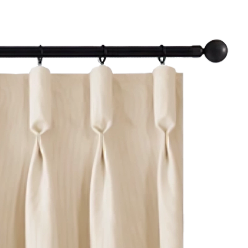 Plain cream goblet pinch panels