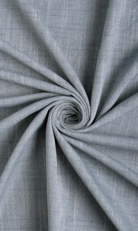 Plain Linen Texture Drapery (Denim Blue)