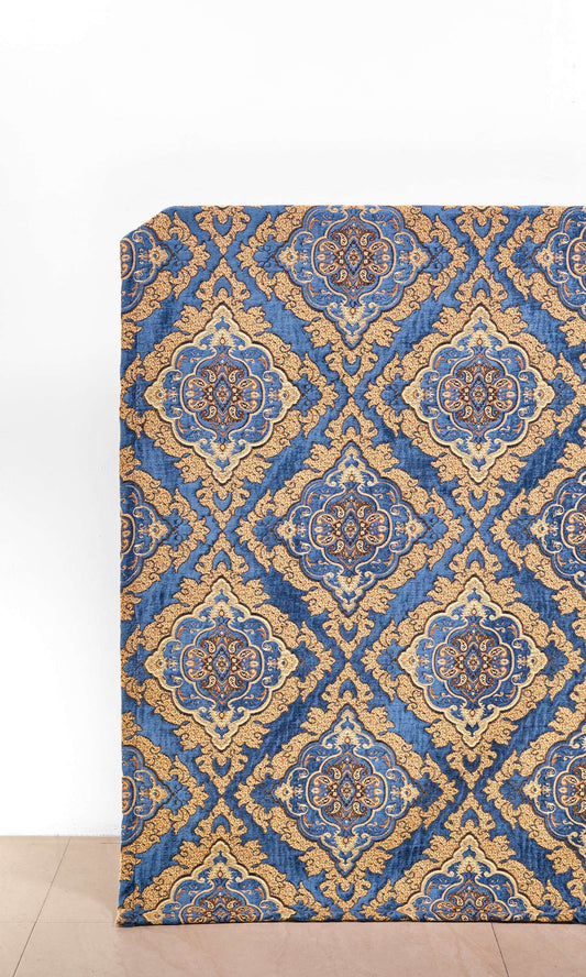 Damask Velvet Blinds (Beige/ Brown/ Blue)
