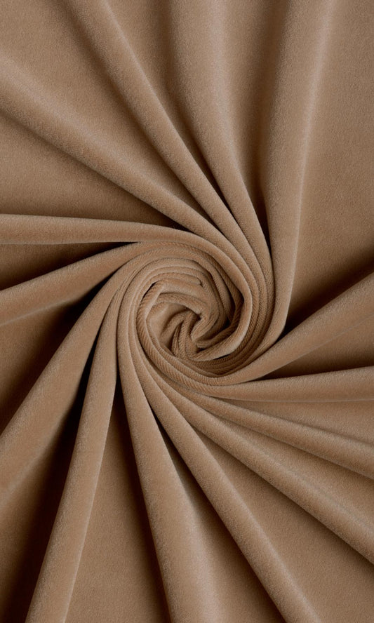 Velvet Fabric Blinds (Brown)