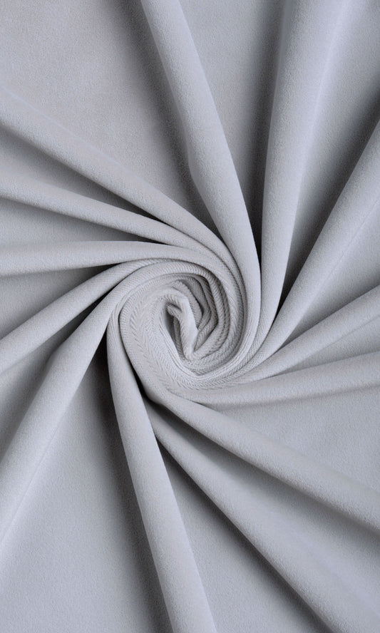 Velvet Curtain Panels (Steel Grey/ Blue)