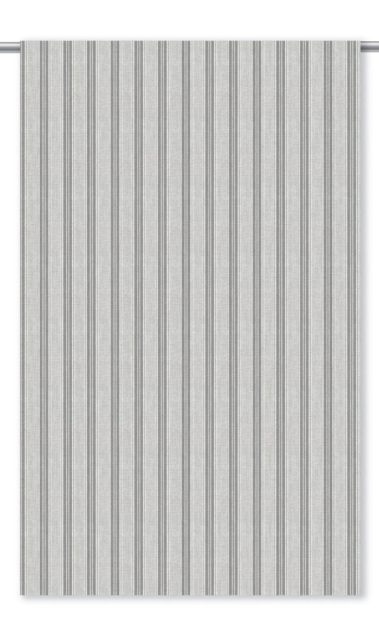 Ticking Stripe Roman Shades (Slate Gray/ Misty Gray)