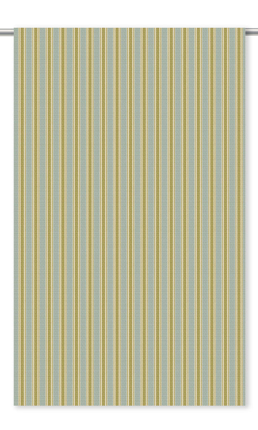 Ticking Stripe Home Decor Fabric By the Yard (Duck Egg Blue/ Mossy Green)