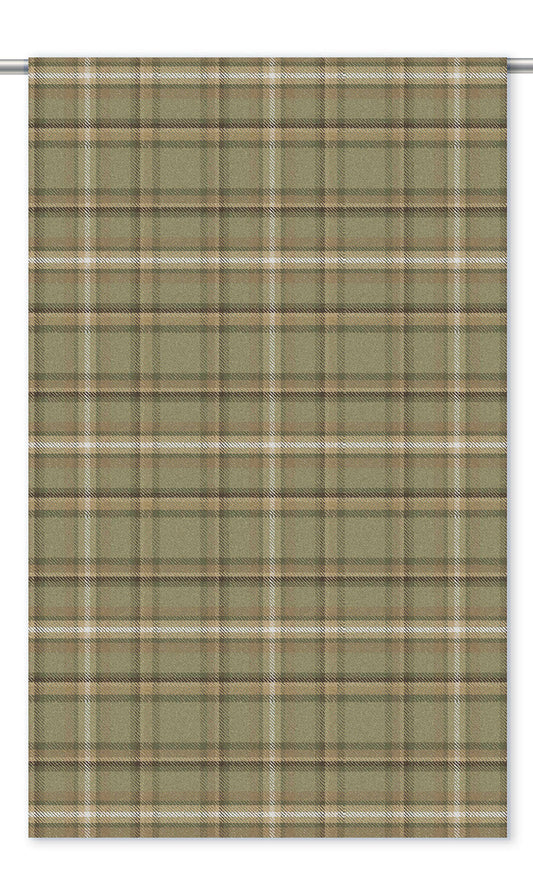 Plaid Velvet Shades (Pastel Green/ Olive Green/ Dark Brown)