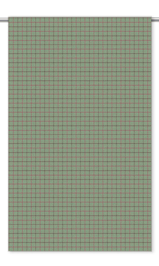 Tattersall Check Velvet Roman Shades (Turquoise Green/ Dark Brown/ Pink)