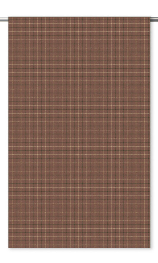 Tattersall Check Velvet Roman Shades (Dusty Pink/ Olive Brown/ White)