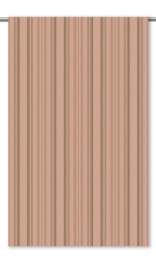 Striped Velvet Curtain Panels (Pastel Pink/ Olive Brown/ Rouge)
