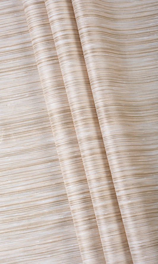 Faux Silk Curtains (Sand Beige)