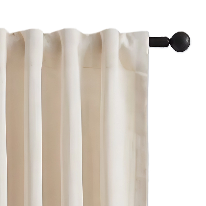 Cream back tap top curtains 