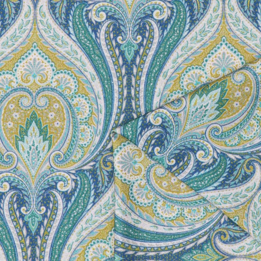 Damask print back slat shade